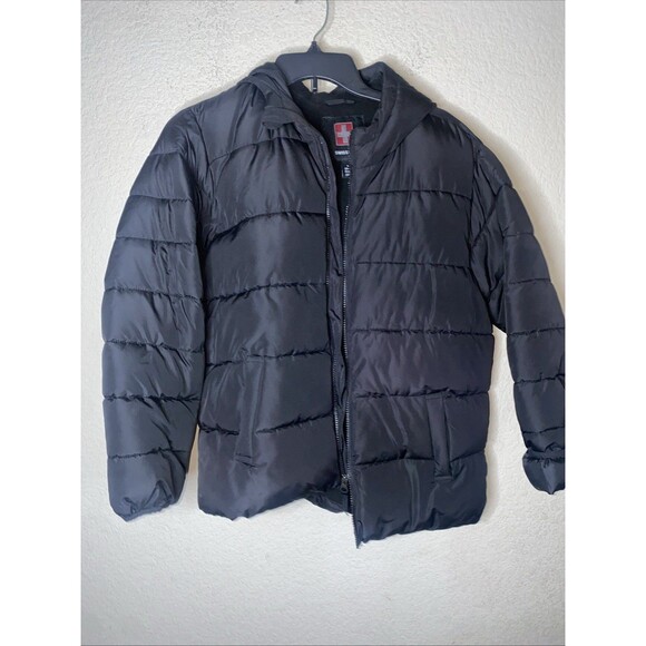Swiss Tech Boys Winter Puffer Jacket with Plush FleeceLined Hood L Husky (14-16) - Picture 1 of 6
